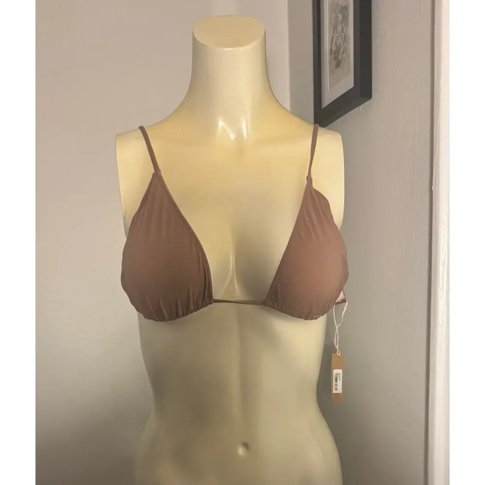 SKIMS Size 2X Micro Cording String Triangle Bra SIENNA BR-TRI-1405 NWT